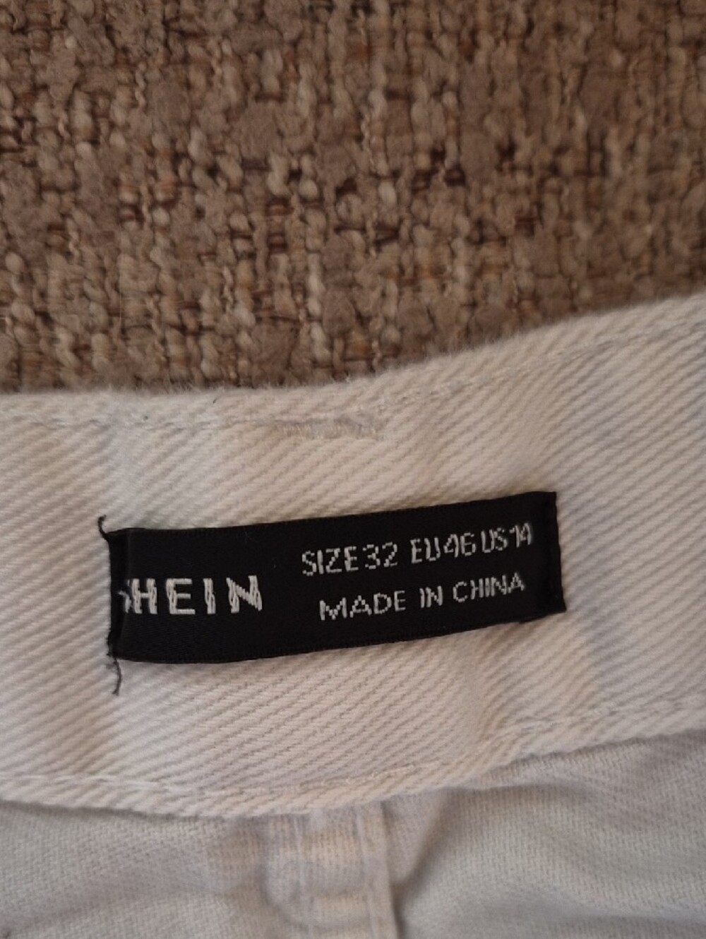 SHEIN High Waist Denim Shorts, Size L (32) - Picture 8 of 11